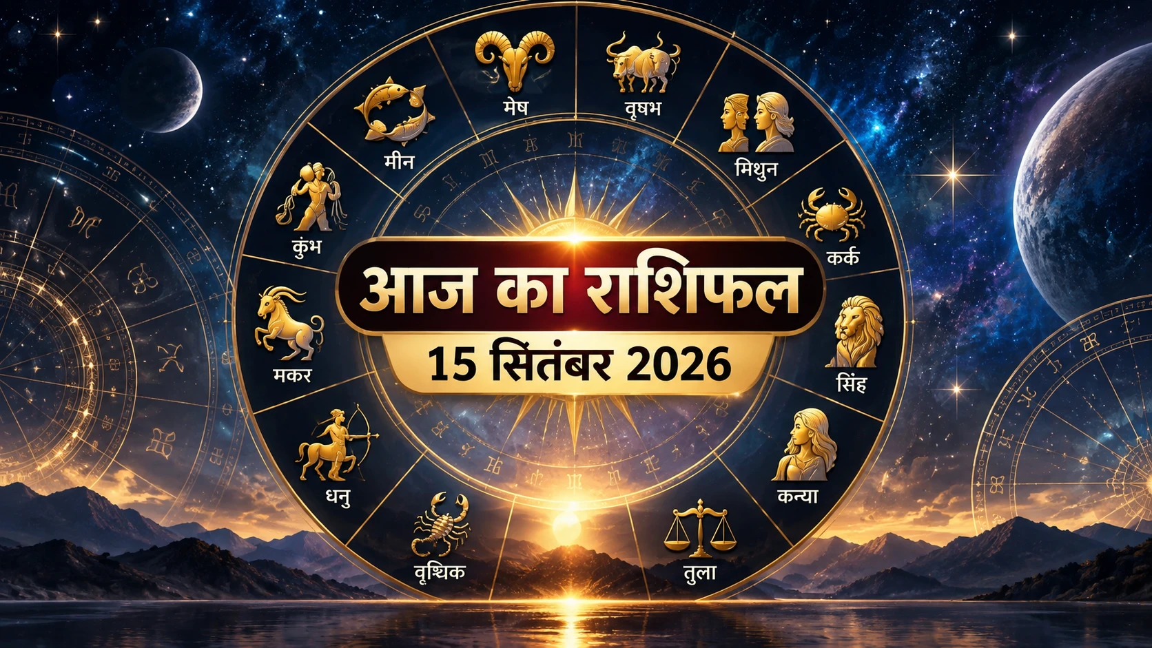 आज का राशिफल 15 सितंबर 2026: मेष से मीन तक जानें नौकरी, पैसा और रिश्तों में कैसा रहेगा दिन