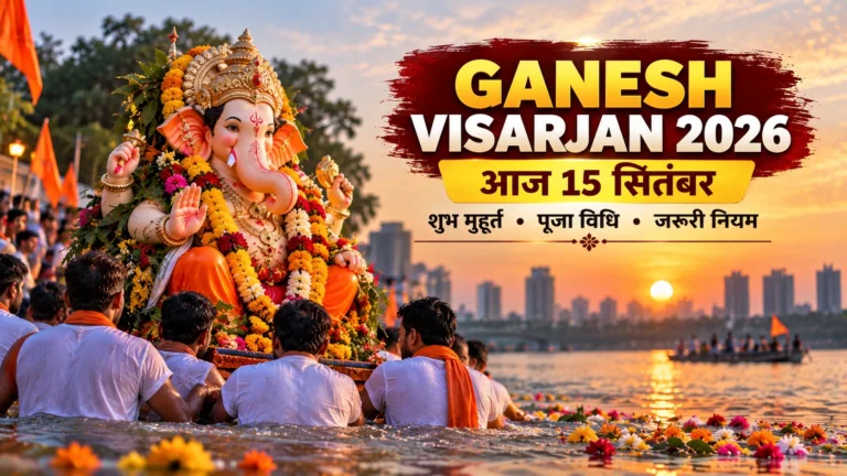 Ganesh Visarjan 2026 Today: आज डेढ़ दिन के गणपति विसर्जन का शुभ मुहूर्त और विधि