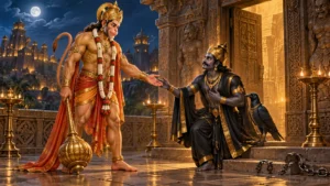 हनुमान जी द्वारा शनिदेव को मुक्त करने की प्रचलित धार्मिक कथा
