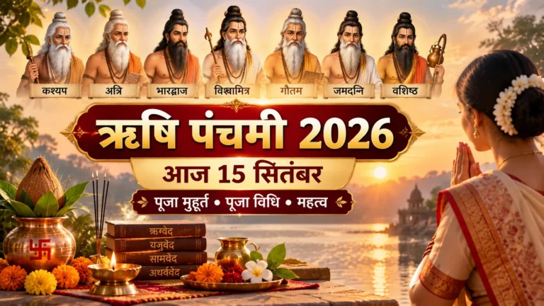 ऋषि पंचमी 2026 आज: पूजा मुहूर्त, पूजा विधि, महत्व और क्या करें-क्या न करें