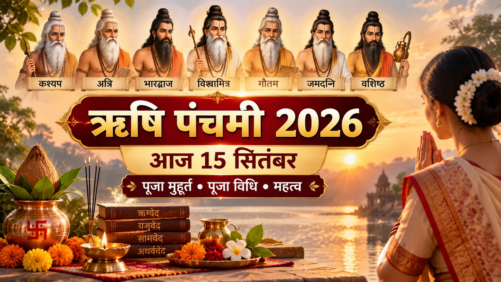 ऋषि पंचमी 2026 आज: पूजा मुहूर्त, पूजा विधि, महत्व और क्या करें-क्या न करें